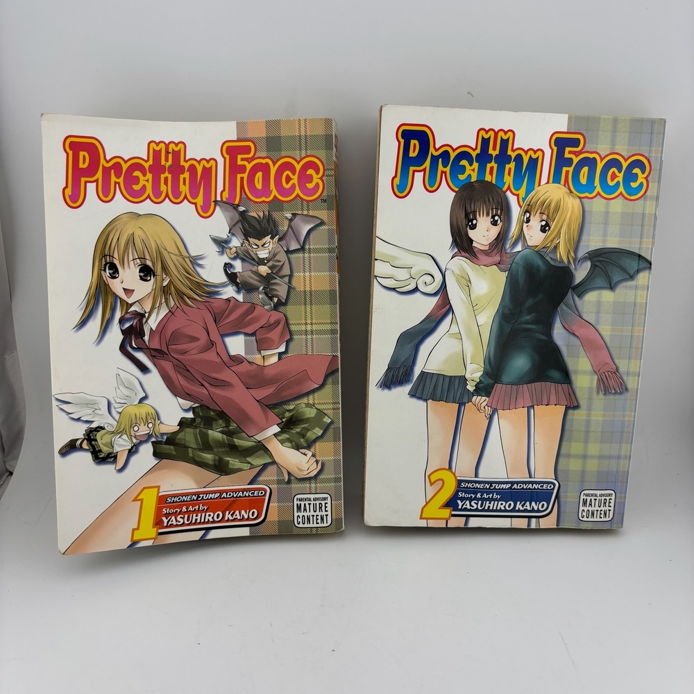 VIZ Media Pretty Face Manga Lot of 2 - Vol 1-2 Multi Shonen Jump Advanced Mature